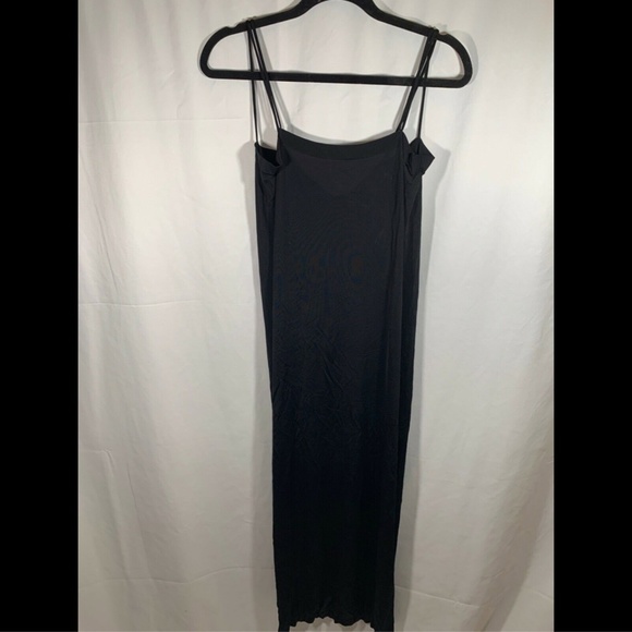 NEW $400 WOLFORD Shiny Viscose Strappy Dress‎ in Black [SZ Small ] - Picture 2 of 8